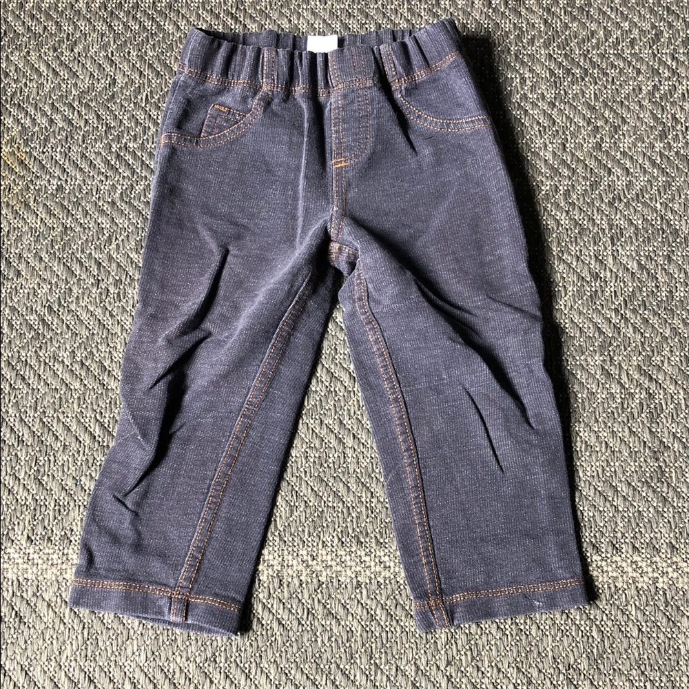 Carter's Dark Navy Stretch Pull-On mock Jeans sweatpants